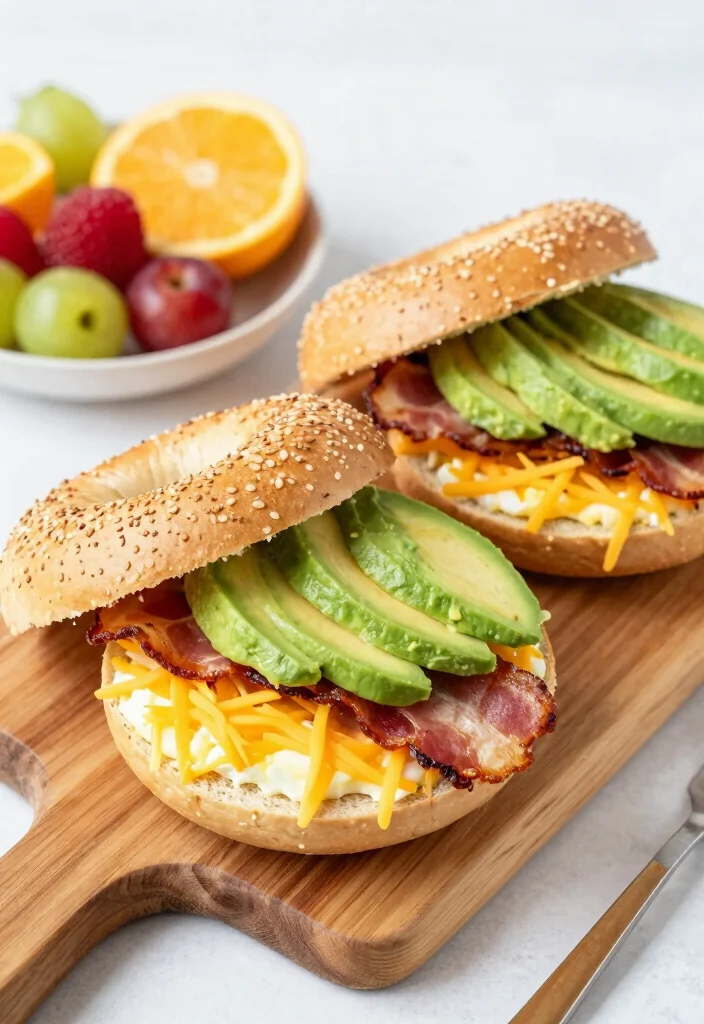 18 Bagels with Greek Yogurt: Healthy Breakfast Options Using Greek Yogurt - 17. Loaded Breakfast Bagels 1