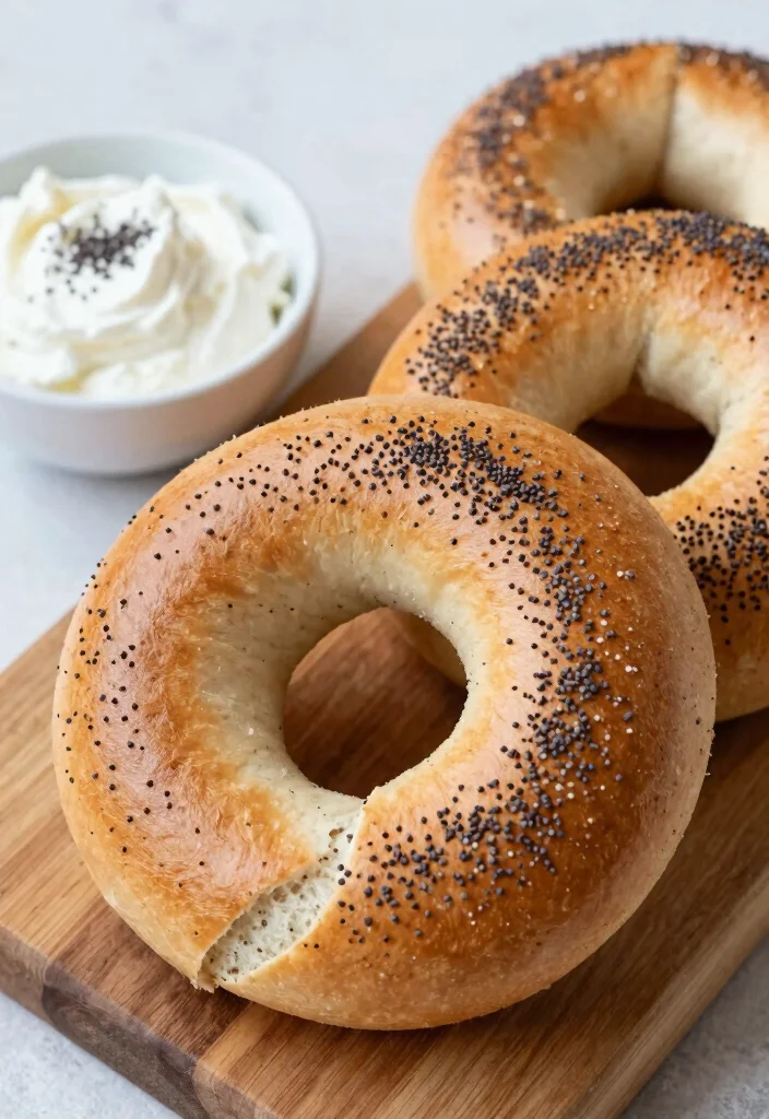 18 Bagels with Greek Yogurt: Healthy Breakfast Options Using Greek Yogurt - 5. Poppy Seed Bagels with Greek Yogurt 1