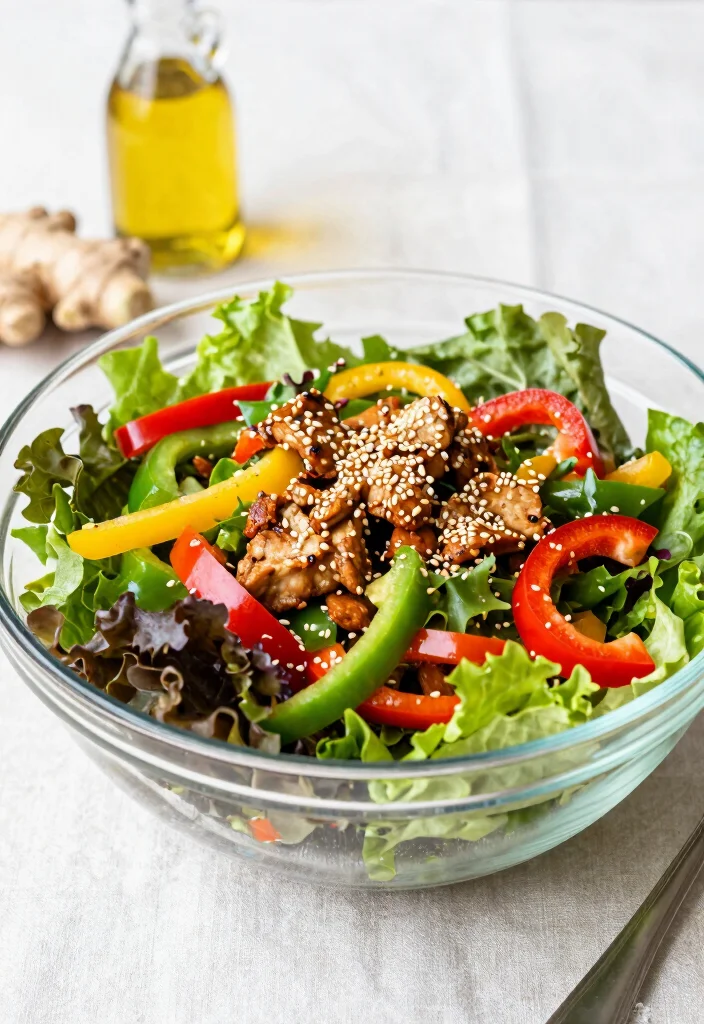 18 Chinese Chicken Salad Recipes (Crunchy & Fresh) - 2. Sesame Ginger Chicken Salad 1