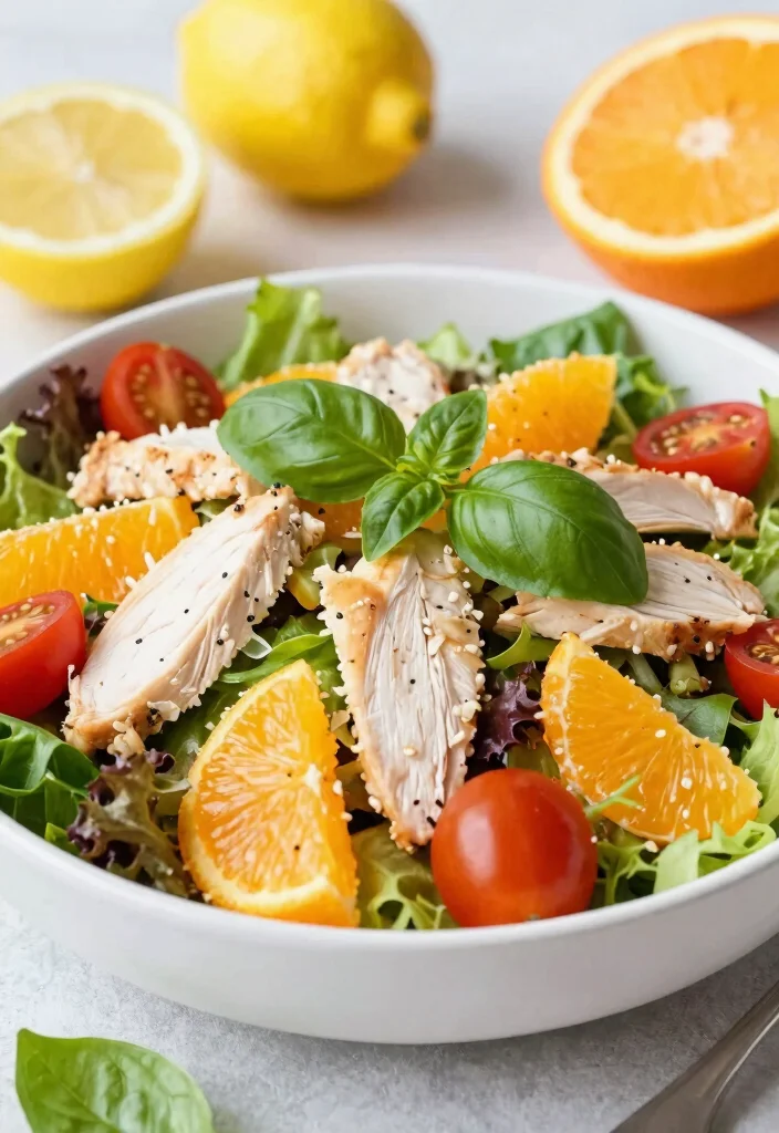 18 Chinese Chicken Salad Recipes (Crunchy & Fresh) - 7. Citrus Chicken Salad 1