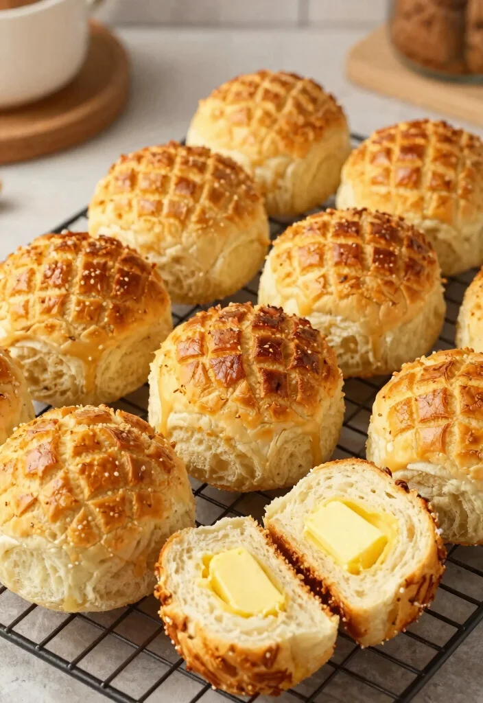 18 Chinese Desserts (Sweet Treats from Across China) - 7. Pineapple Buns (菠萝包) 1