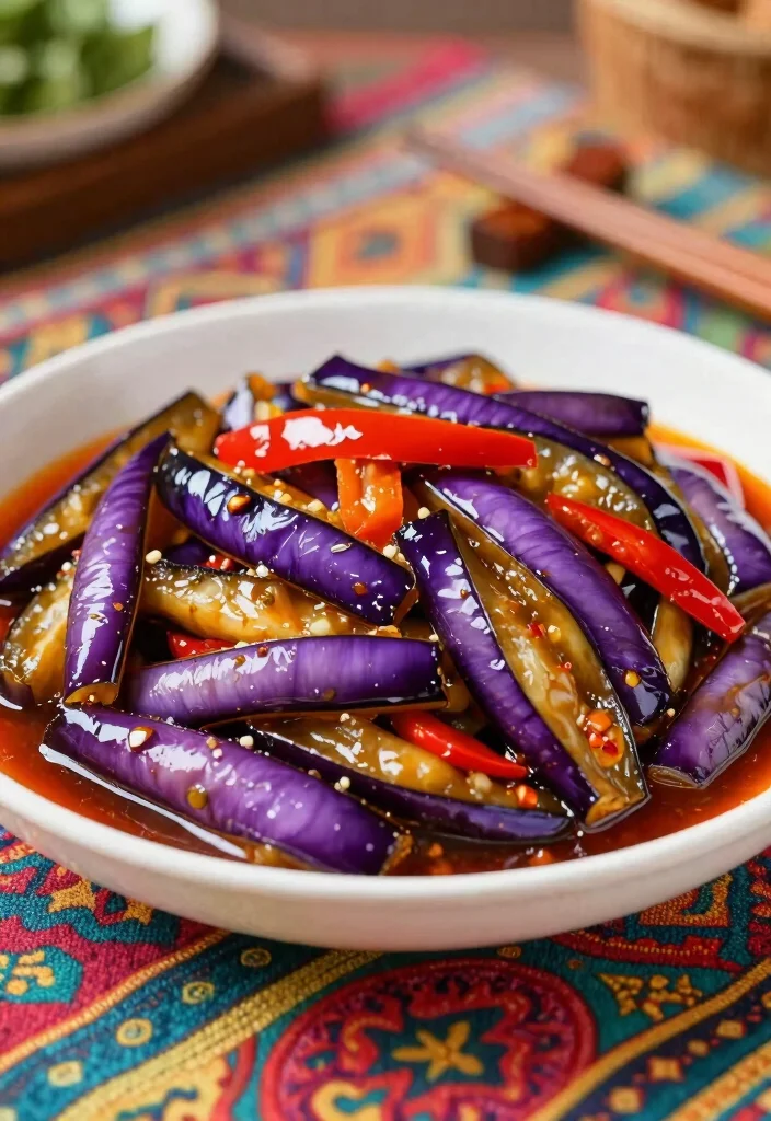 18 Chinese Eggplant Stir Fry Recipes (Spicy, Sweet & Savory) - 6. Szechuan Eggplant Stir Fry 1