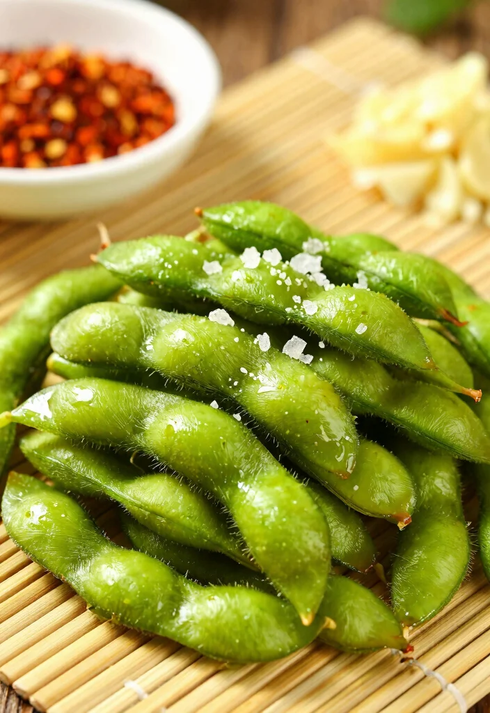 18 Chinese Side Dishes (Perfect for Dinner Parties) - 1. Spicy Garlic Edamame 1