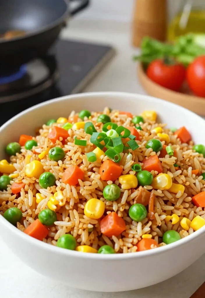 18 Chinese Side Dishes (Perfect for Dinner Parties) - 10. Fried Rice with Vegetables 1