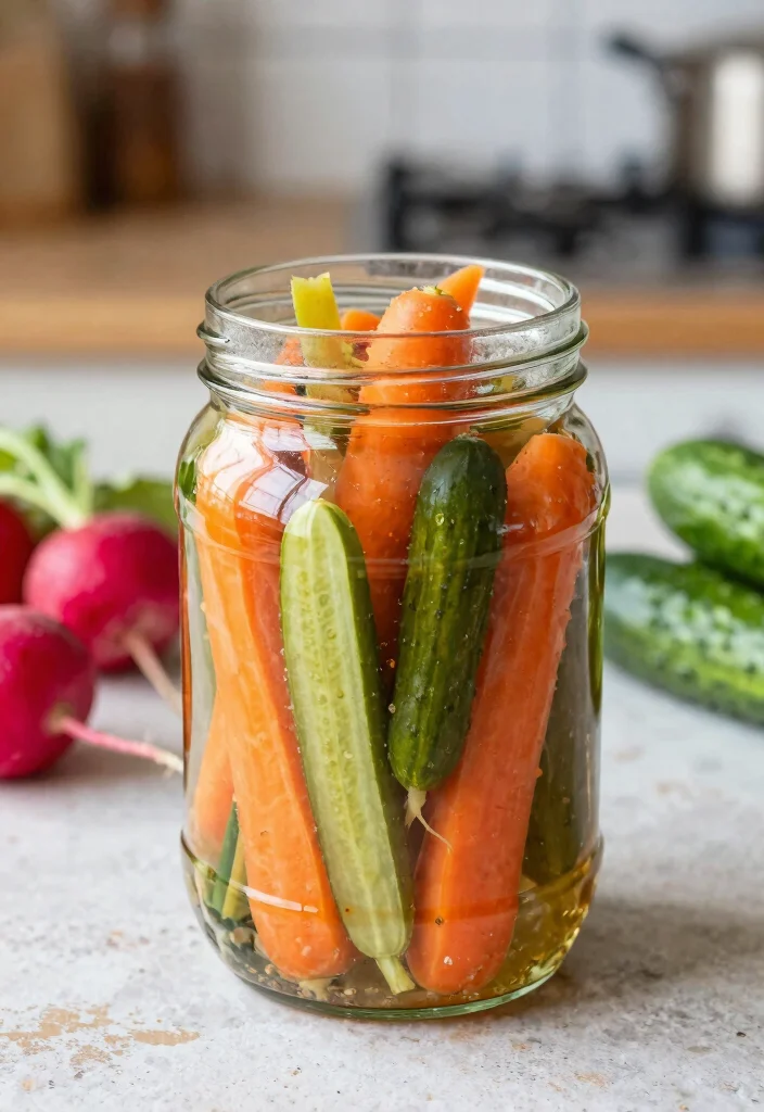 18 Chinese Side Dishes (Perfect for Dinner Parties) - 17. Tangy Pickled Vegetables 1