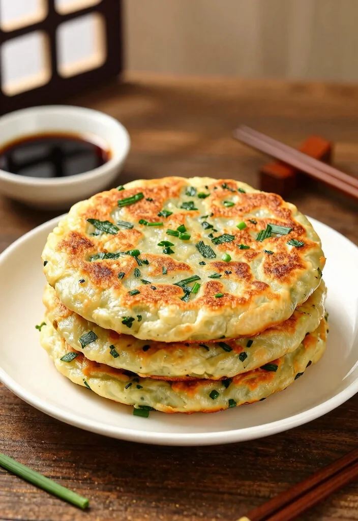 18 Chinese Side Dishes (Perfect for Dinner Parties) - 9. Chinese Chive Pancakes 1