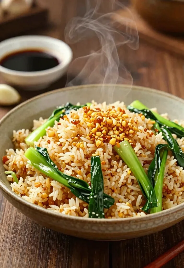 18 Easy Chinese Fried Rice Recipes (Better Than Takeout) - 13. Garlic Fried Rice 1