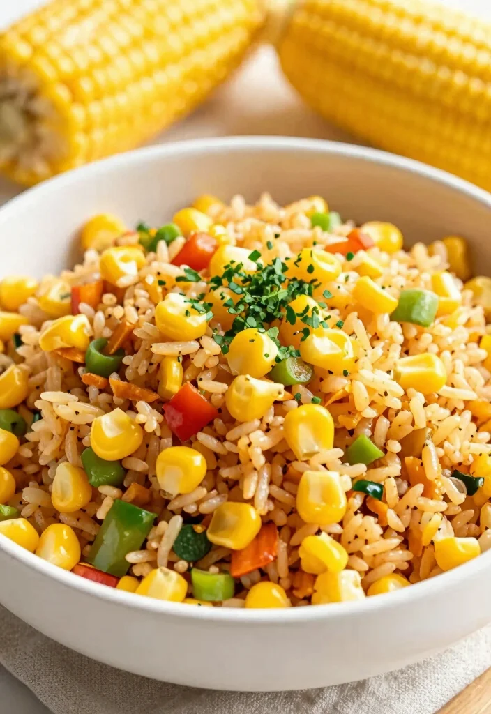 18 Easy Chinese Fried Rice Recipes (Better Than Takeout) - 15. Corn Fried Rice 1