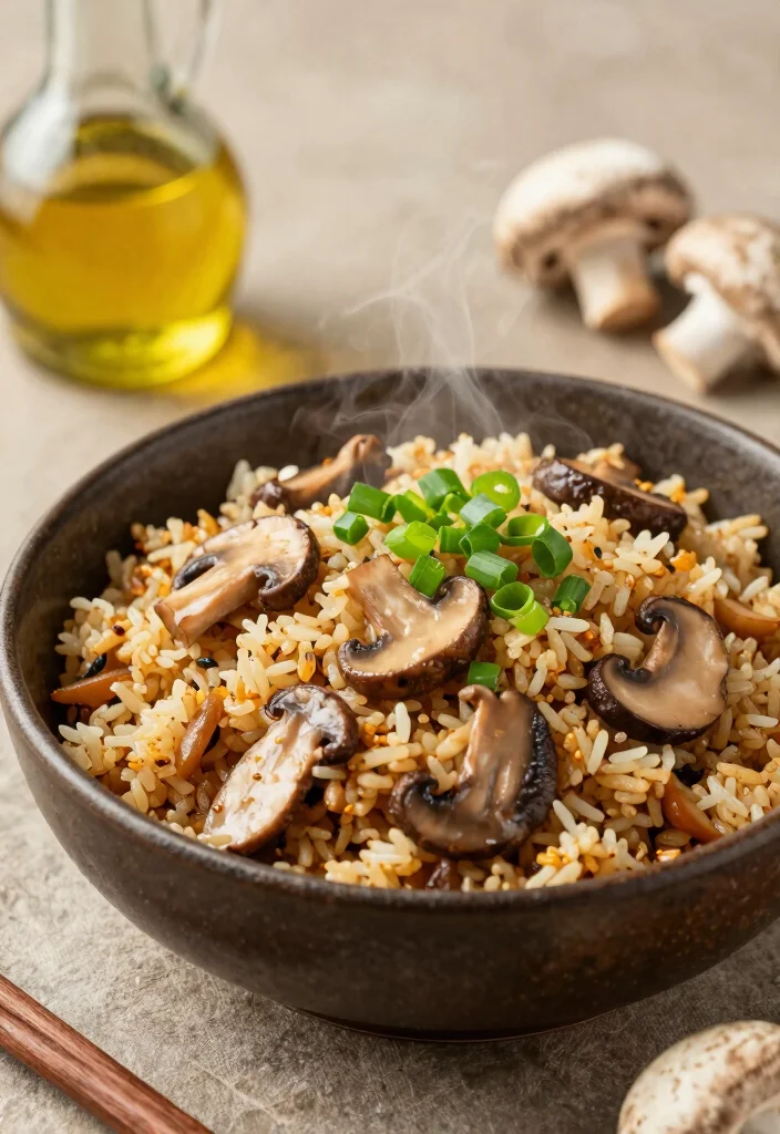 18 Easy Chinese Fried Rice Recipes (Better Than Takeout) - 4. Mushroom Fried Rice 1