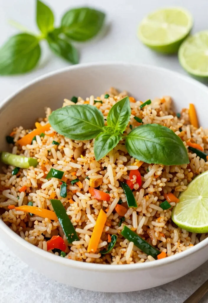 18 Easy Chinese Fried Rice Recipes (Better Than Takeout) - 5. Thai Basil Fried Rice 1