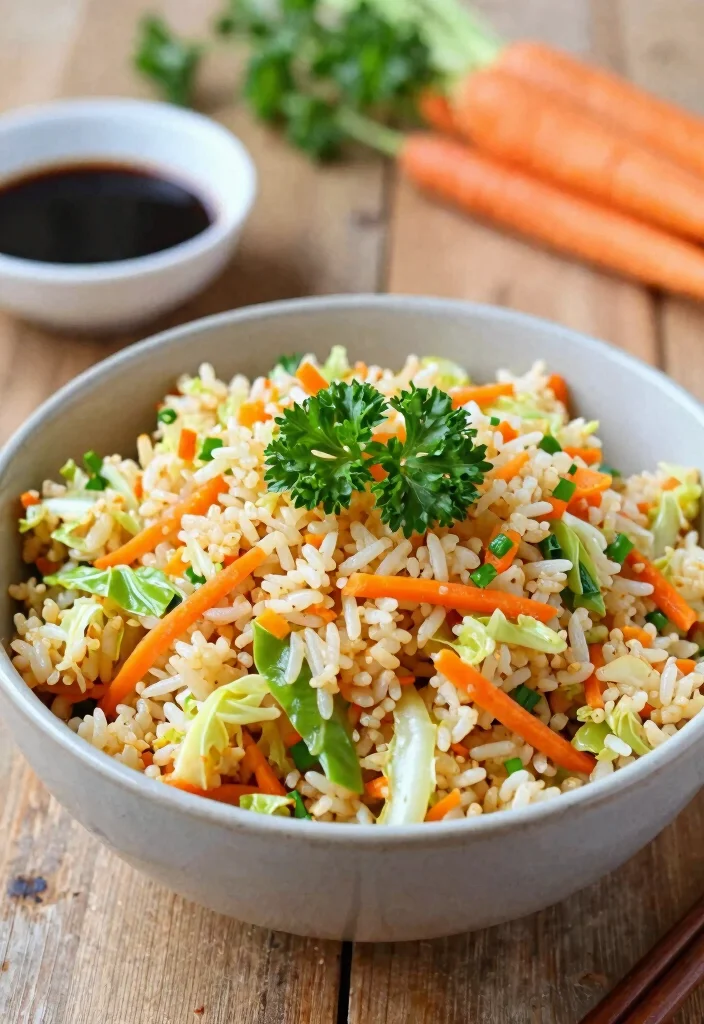 18 Easy Chinese Fried Rice Recipes (Better Than Takeout) - 9. Cabbage and Carrot Fried Rice 1