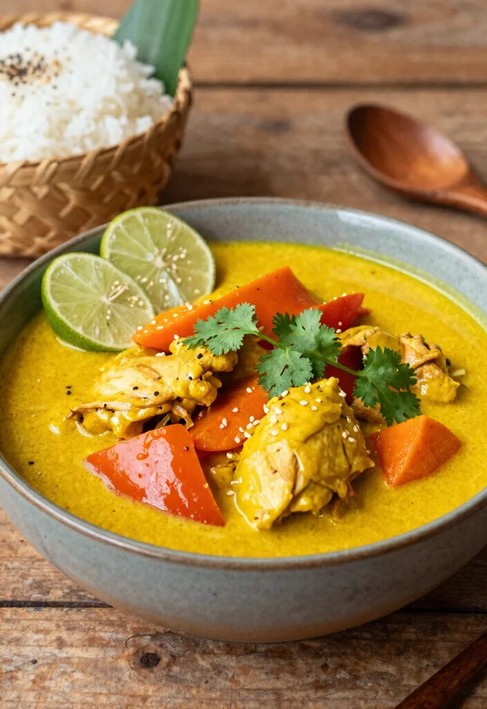 18 Gelbes Thai Curry Rezepte (Mild & Creamy) - 1. Klassisches Gelbes Curry mit Hähnchen 1