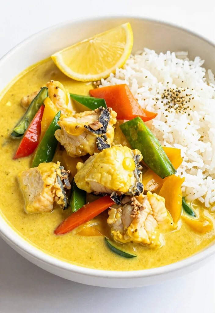 18 Gelbes Thai Curry Rezepte (Mild & Creamy) - 10. Gelbes Curry mit Kabeljau und Gemüse 1