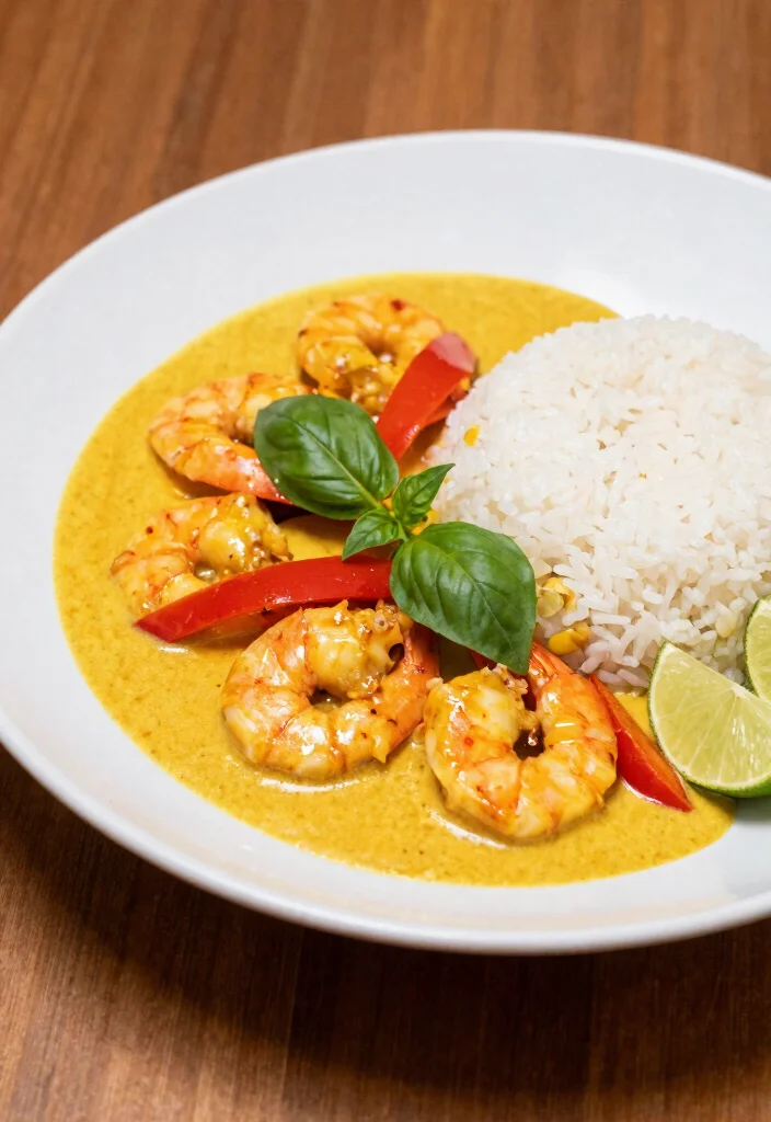 18 Gelbes Thai Curry Rezepte (Mild & Creamy) - 3. Mildes Gelbes Curry mit Garnelen 1