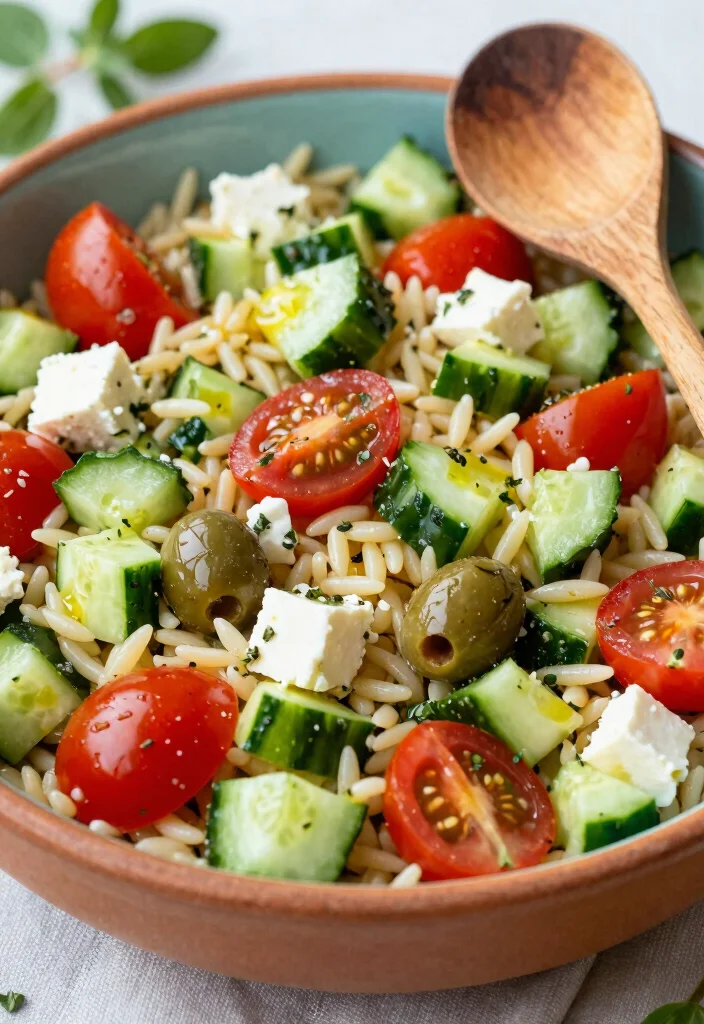 18 Greek Orzo Salad Recipes (Mediterranean Vibes) - 1. Classic Greek Orzo Salad 1