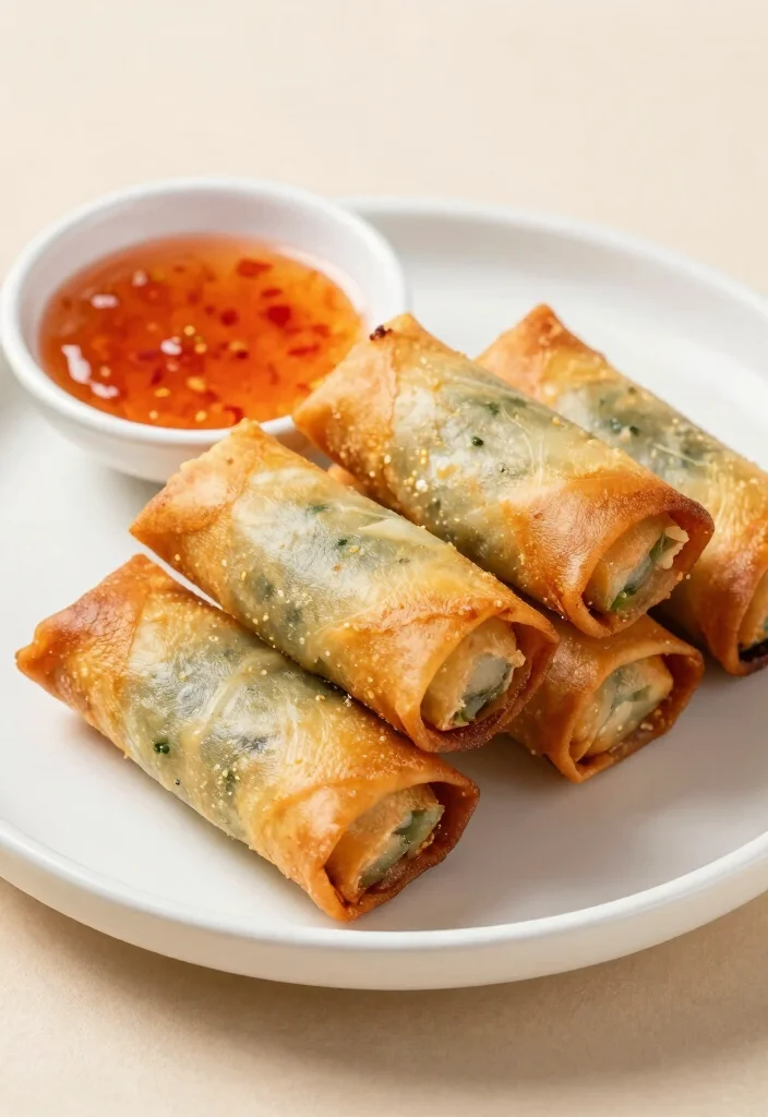 18 Healthy Chinese Recipes (Low Oil, High Flavor) - 12. Crisp Baked Spring Rolls 1