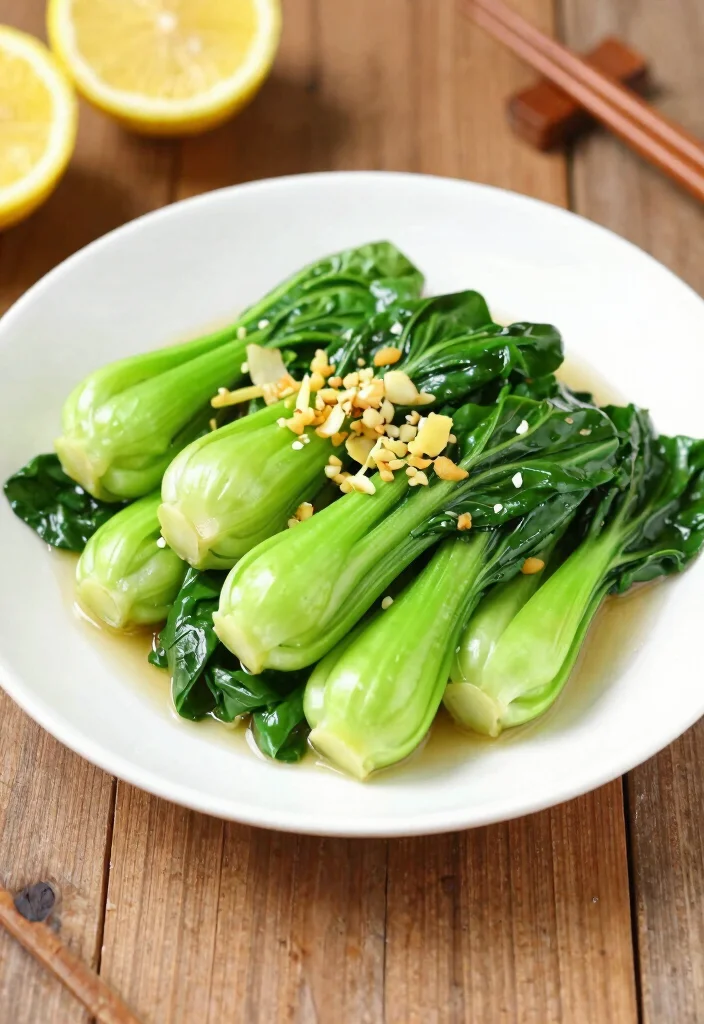 18 Healthy Chinese Recipes (Low Oil, High Flavor) - 17. Lemon Ginger Bok Choy Stir-Fry 1