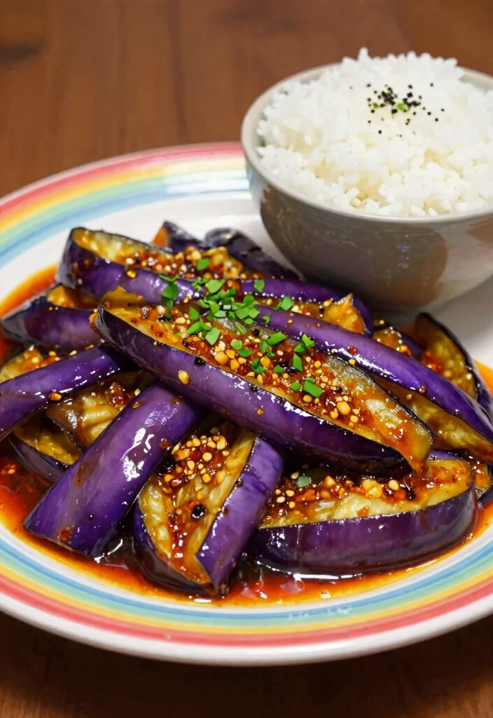 18 Healthy Chinese Recipes (Low Oil, High Flavor) - 3. Spicy Garlic Eggplant 1