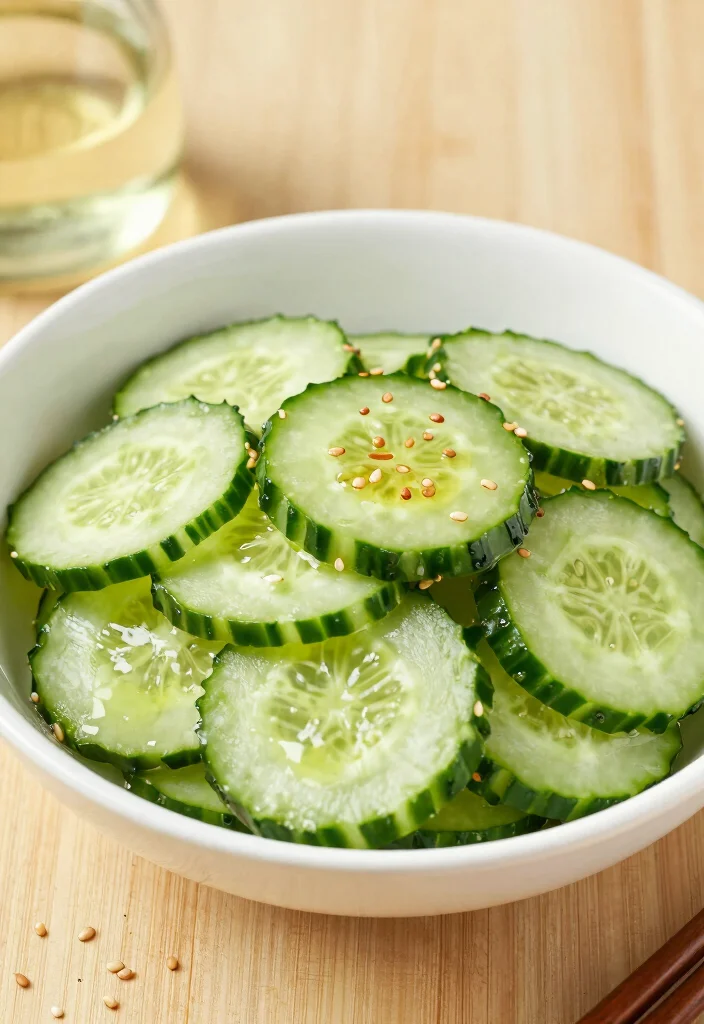 18 Healthy Chinese Recipes (Low Oil, High Flavor) - 4. Light and Fresh Cucumber Salad 1