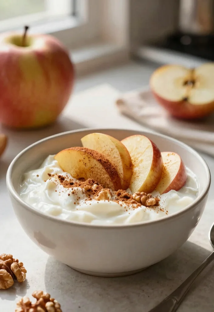18 High-Protein Greek Yogurt Breakfast Recipes to Kickstart Your Day - 12. Apple Cinnamon Greek Yogurt Bowl 1