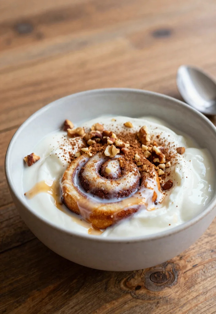 18 High-Protein Greek Yogurt Breakfast Recipes to Kickstart Your Day - 15. Cinnamon Roll Greek Yogurt Bowl 1