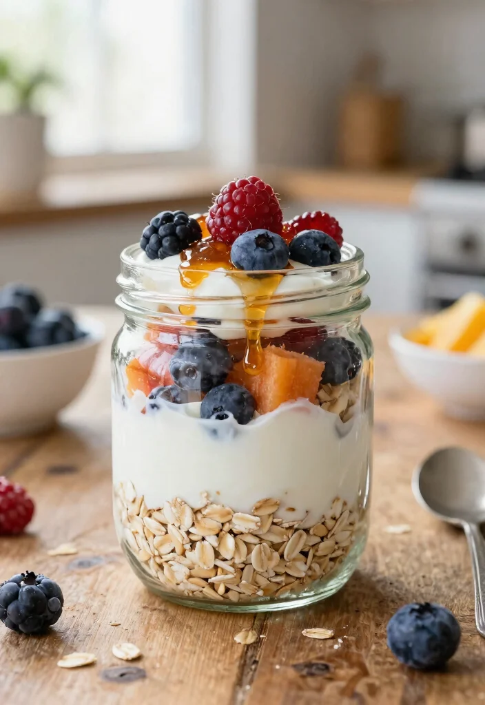 18 High-Protein Greek Yogurt Breakfast Recipes to Kickstart Your Day - 7. Greek Yogurt Overnight Oats 1