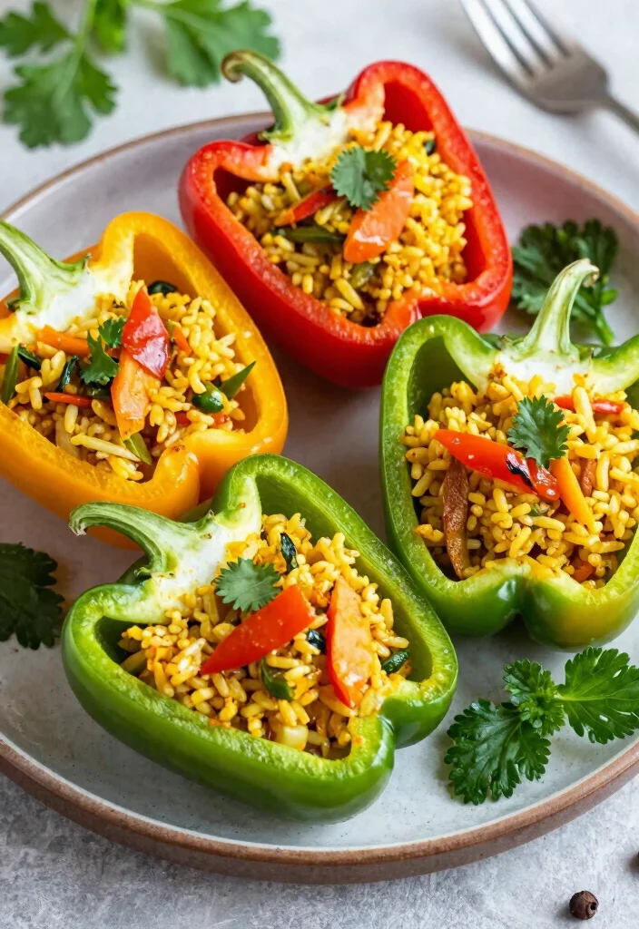 18 Irresistible Vegan Thai Curry Recipes to Spice Up Your Kitchen! - 12. Thai Curry Stuffed Bell Peppers 1