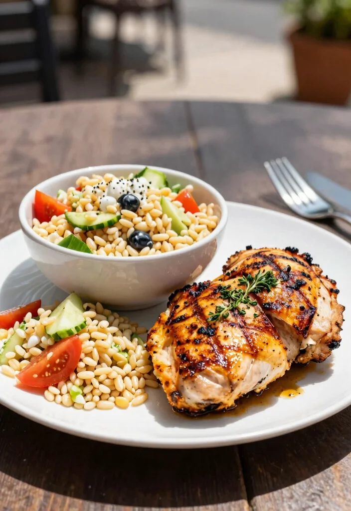 18 Orzo Greek Salad (Easy Weeknight Side) - 10. Pairing with Proteins 1