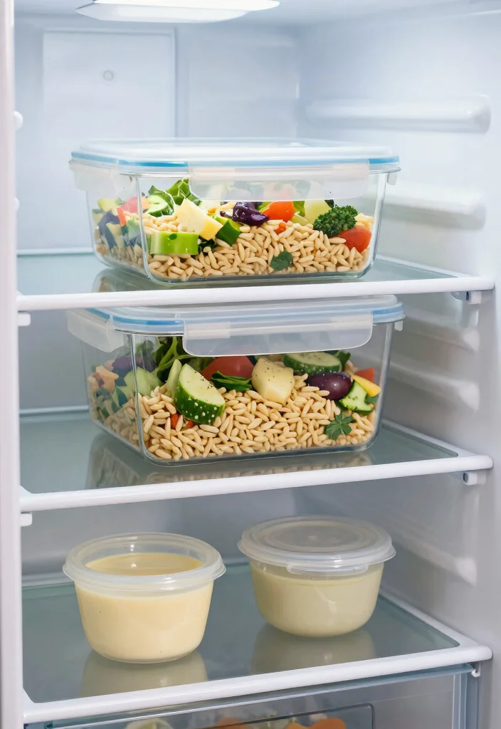 18 Orzo Greek Salad (Easy Weeknight Side) - 12. Storage Tips 1