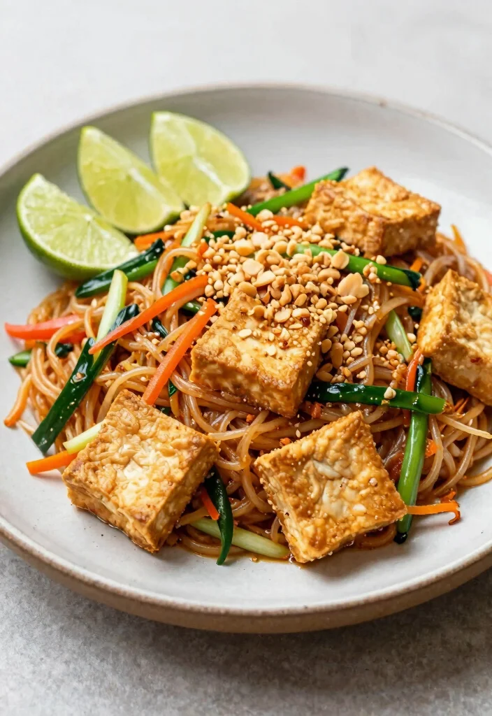 18 Pad Thai Tofu Recipes (Crispy & Flavorful) - 1. Classic Pad Thai with Crispy Tofu 1