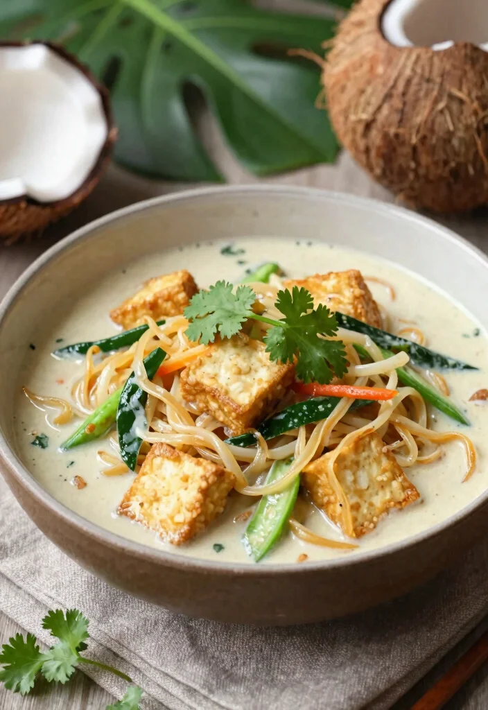 18 Pad Thai Tofu Recipes (Crispy & Flavorful) - 11. Coconut Curry Pad Thai Tofu 1