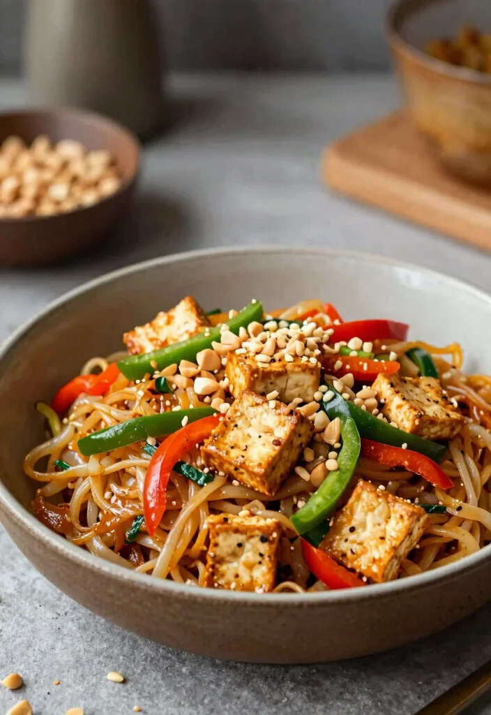 18 Pad Thai Tofu Recipes (Crispy & Flavorful) - 15. Smoked Tofu Pad Thai 1