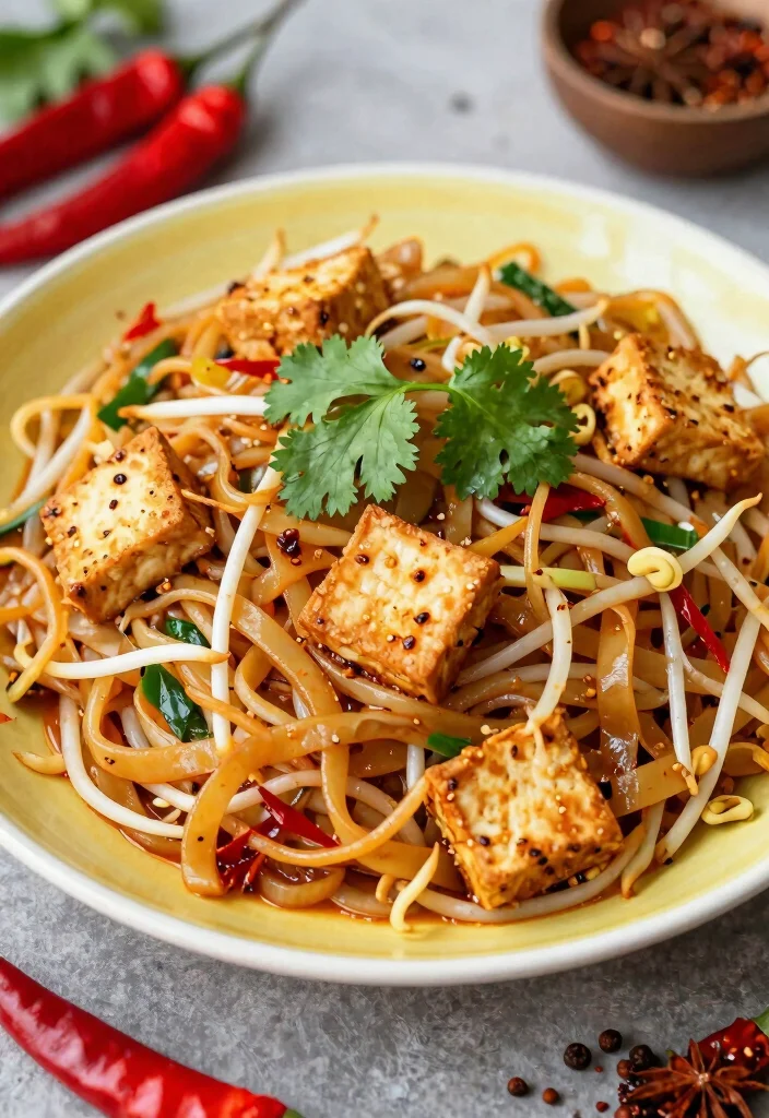 18 Pad Thai Tofu Recipes (Crispy & Flavorful) - 17. Thai Chili Pad Thai Tofu 1