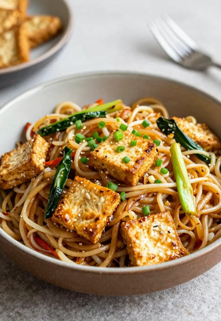 18 Pad Thai Tofu Recipes (Crispy & Flavorful) - 18. Roasted Garlic Pad Thai Tofu 1