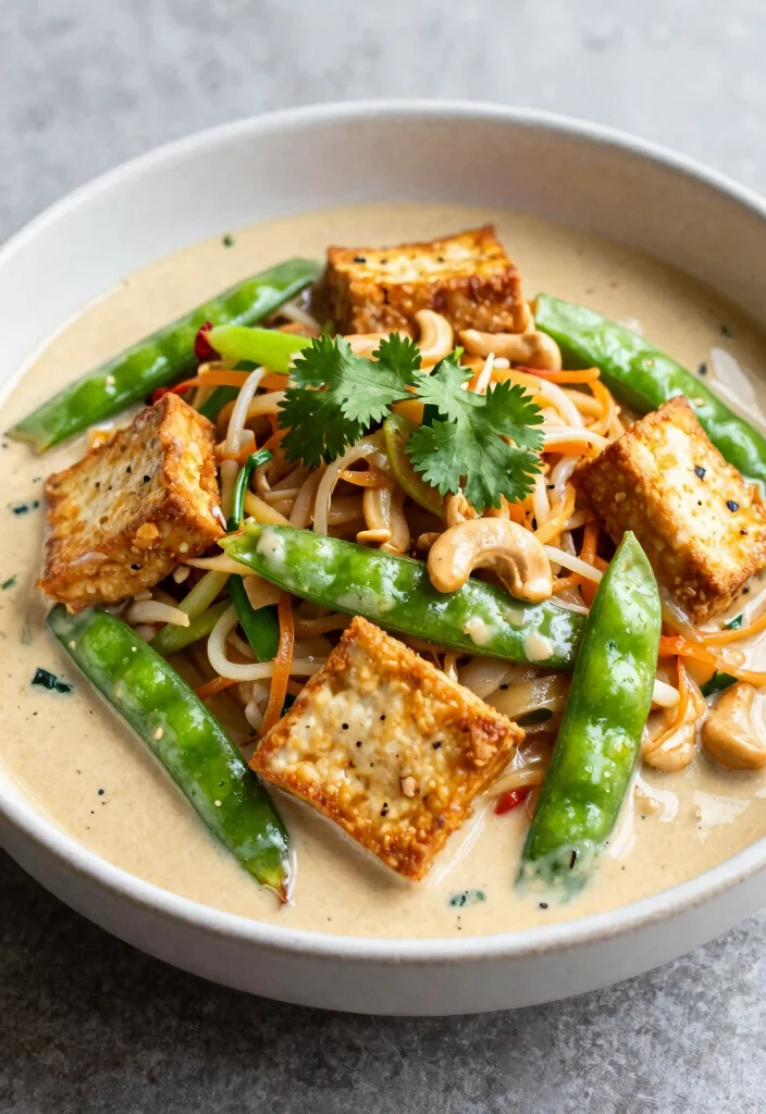 18 Pad Thai Tofu Recipes (Crispy & Flavorful) - 6. Cashew Pad Thai Tofu 1