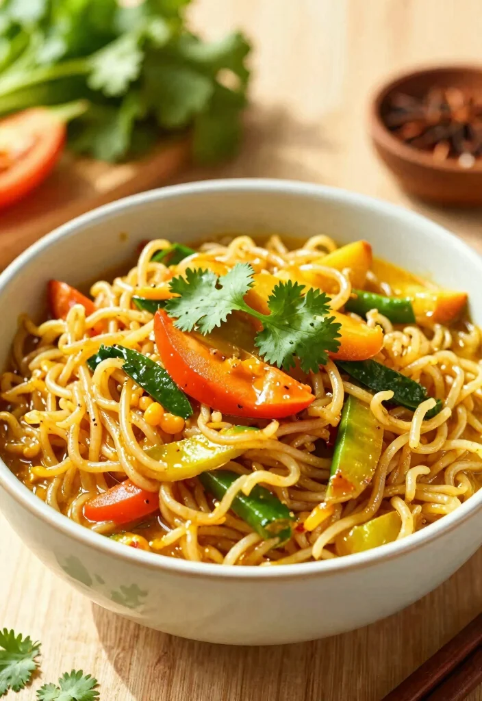 18 Pan-Fried Chinese Noodles Recipes (Crispy & Golden) - 18. Curried Rice Noodles 1