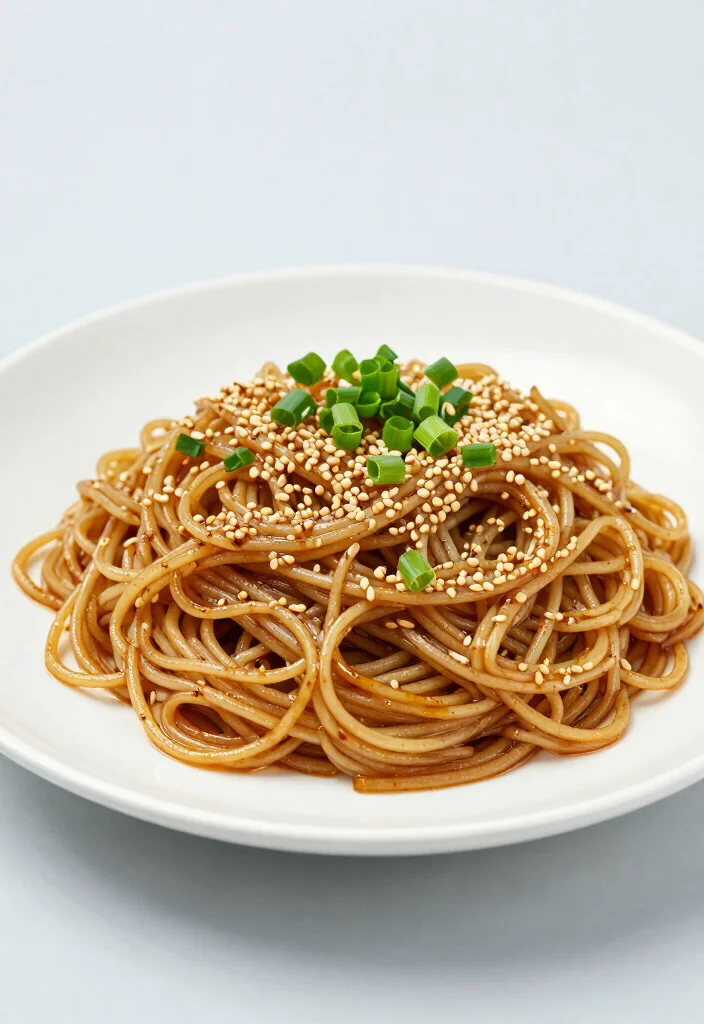 18 Pan-Fried Chinese Noodles Recipes (Crispy & Golden) - 3. Garlic Sesame Noodles 1