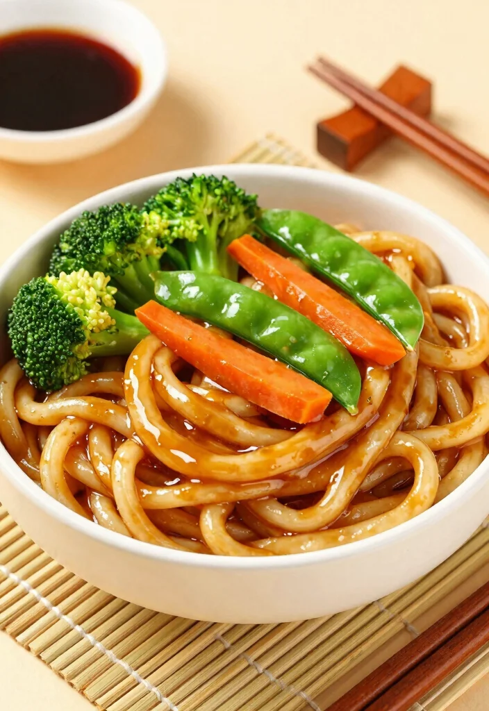 18 Pan-Fried Chinese Noodles Recipes (Crispy & Golden) - 5. Teriyaki Veggie Noodles 1