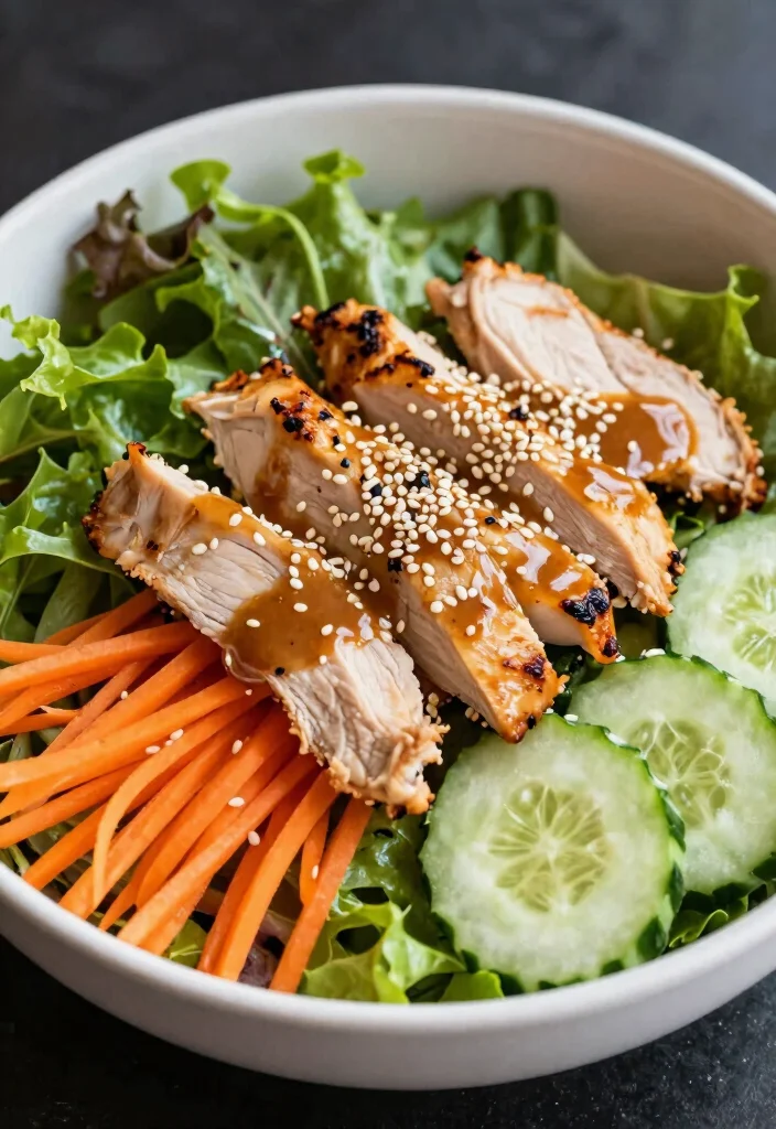 18 Thai Chicken Salad Recipes (Fresh & Vibrant) - 12. Thai Chicken Salad with Sesame Dressing 1