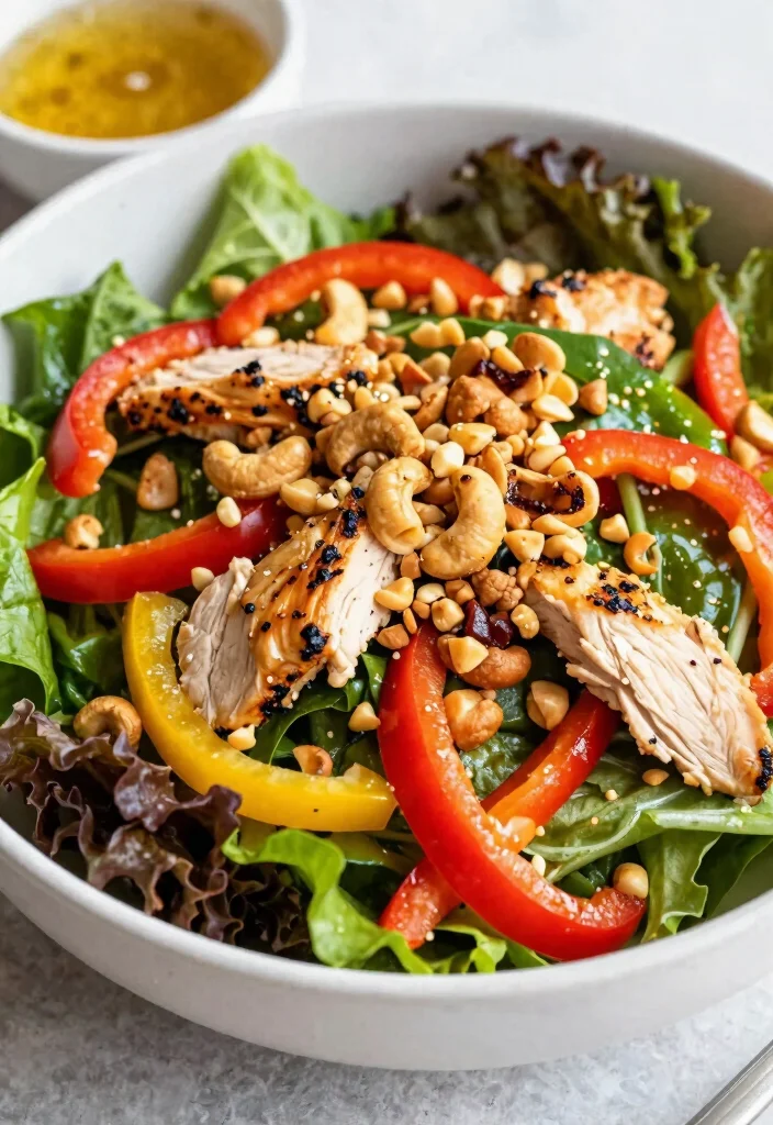 18 Thai Chicken Salad Recipes (Fresh & Vibrant) - 13. Thai Chicken Salad with Cashews 1