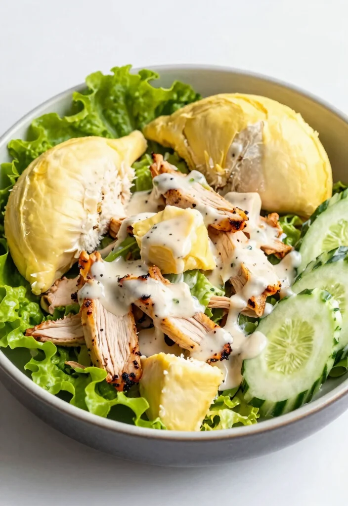 18 Thai Chicken Salad Recipes (Fresh & Vibrant) - 16. Thai Chicken Salad with Durian 1