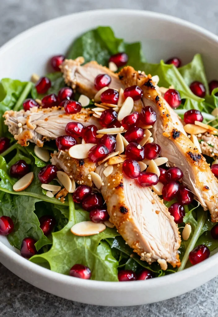 18 Thai Chicken Salad Recipes (Fresh & Vibrant) - 18. Thai Chicken Salad with Pomegranate Seeds 1