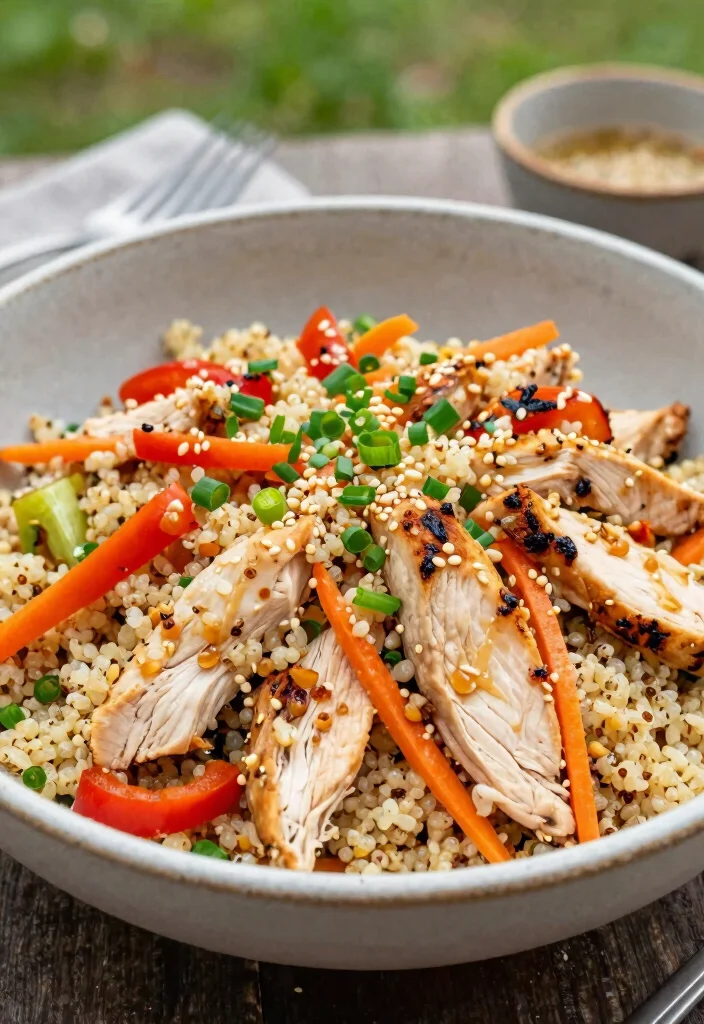 18 Thai Chicken Salad Recipes (Fresh & Vibrant) - 3. Thai Chicken Salad with Quinoa 1