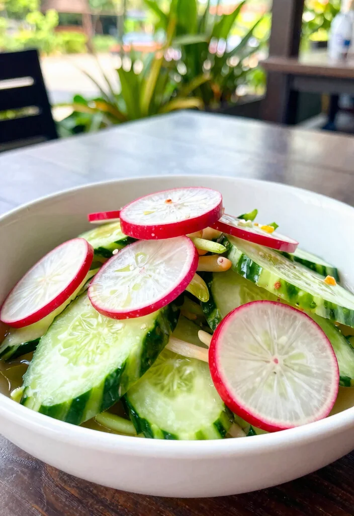 18 Thai Cucumber Salad Recipes (Refreshing & Light) - 10. Thai Cucumber Salad with Radishes 1