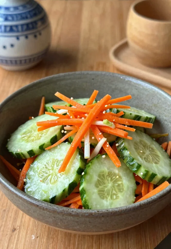 18 Thai Cucumber Salad Recipes (Refreshing & Light) - 15. Thai Cucumber Salad with Carrots 1