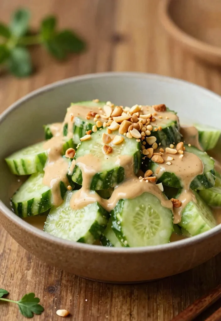 18 Thai Cucumber Salad Recipes (Refreshing & Light) - 8. Thai Cucumber Salad with Peanut Dressing 1