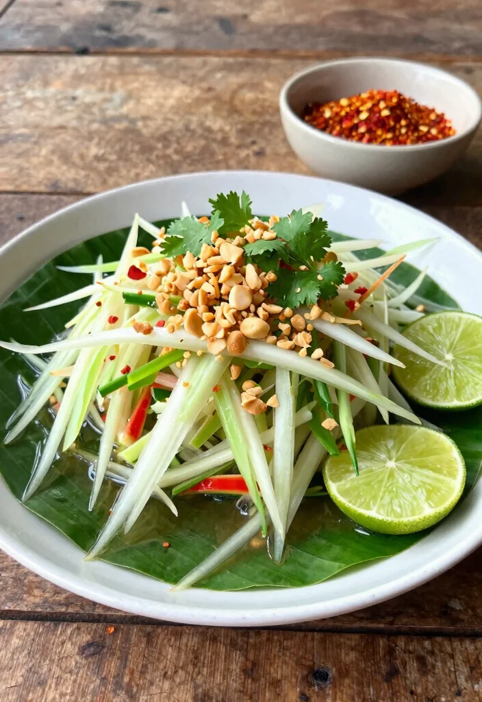 18 Thai Street Food Recipes (Authentic & Bold) - 1. Som Tam (Spicy Green Papaya Salad) 1
