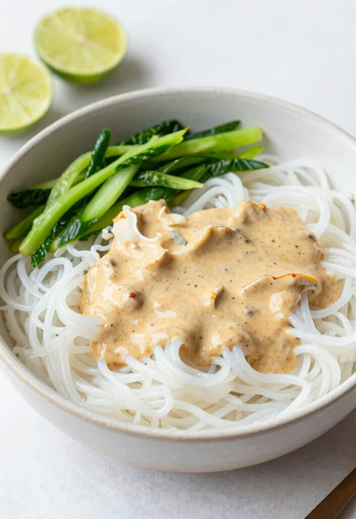 18 Thai Street Food Recipes (Authentic & Bold) - 17. Kanom Jeen Nam Ya (Vegetarian Noodle Salad) 1