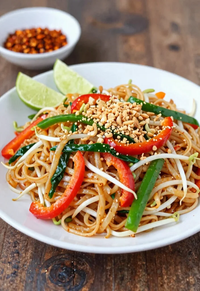 18 Thai Street Food Recipes (Authentic & Bold) - 2. Pad Thai Jay (Vegetarian Pad Thai) 1