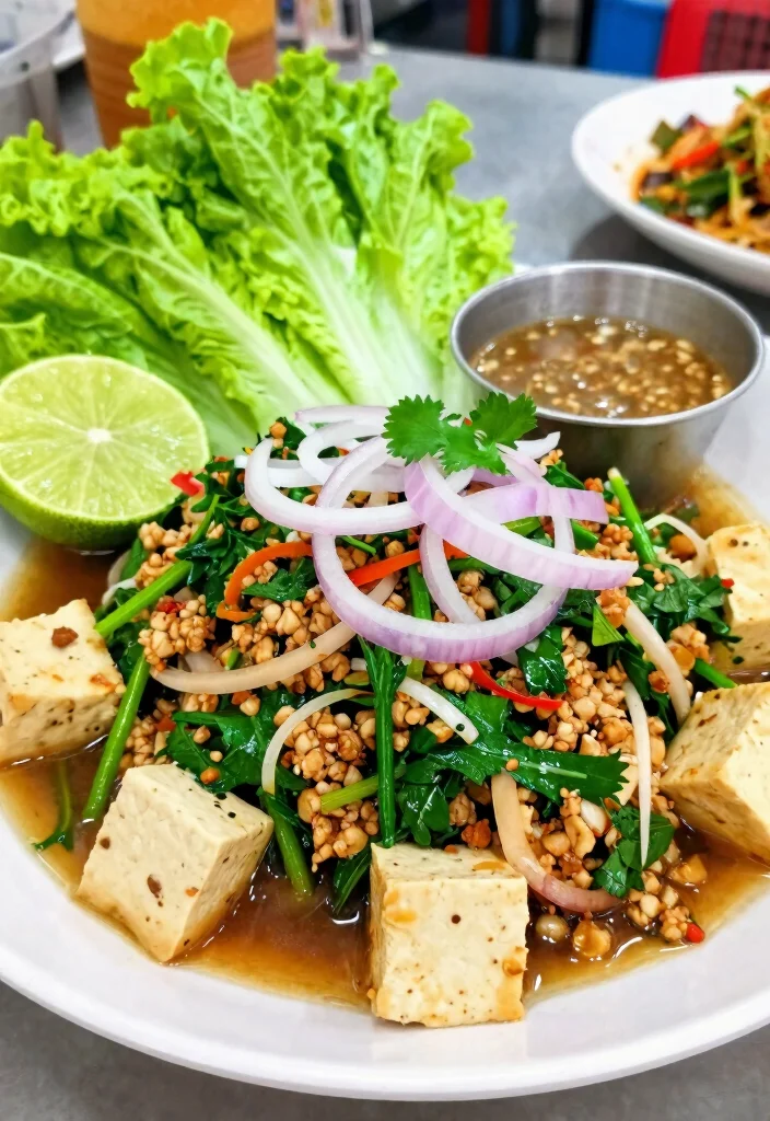 18 Thai Street Food Recipes (Authentic & Bold) - 8. Larb Jay (Vegetarian Spicy Salad) 1